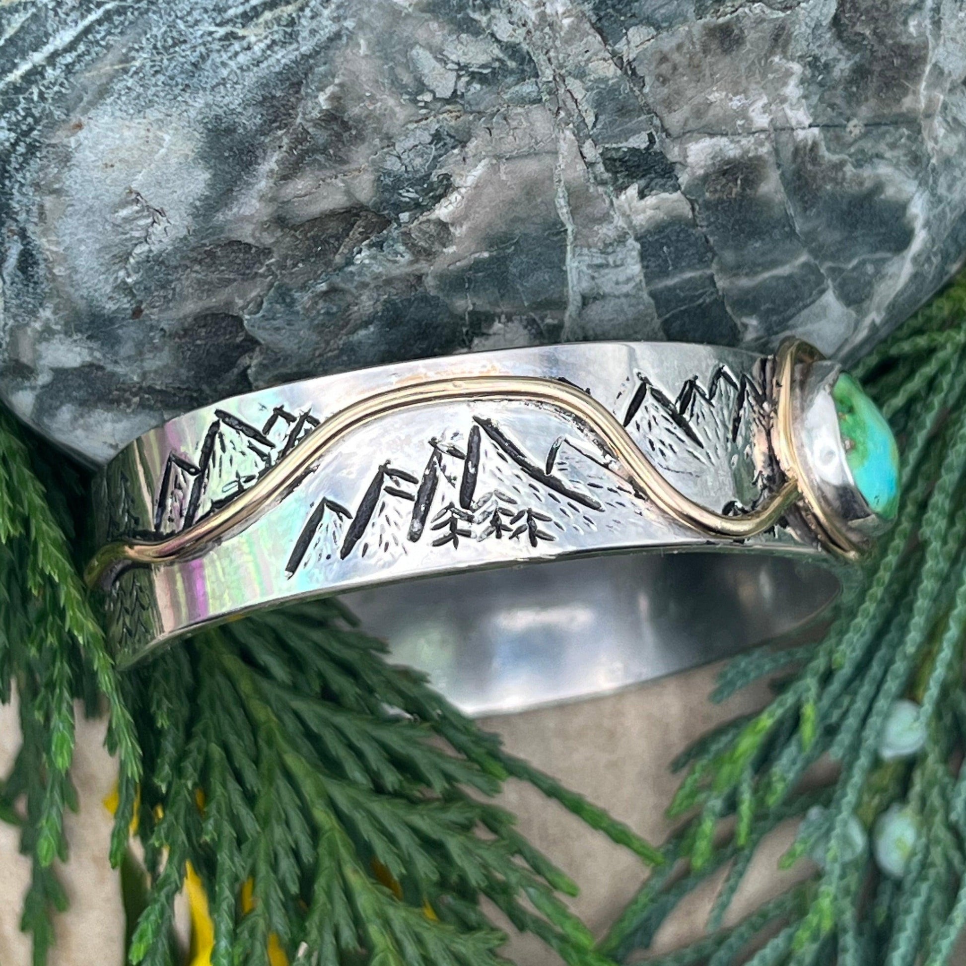 Journey Thru the Mountains Cuff - Ellis Cole Jewelry Designs