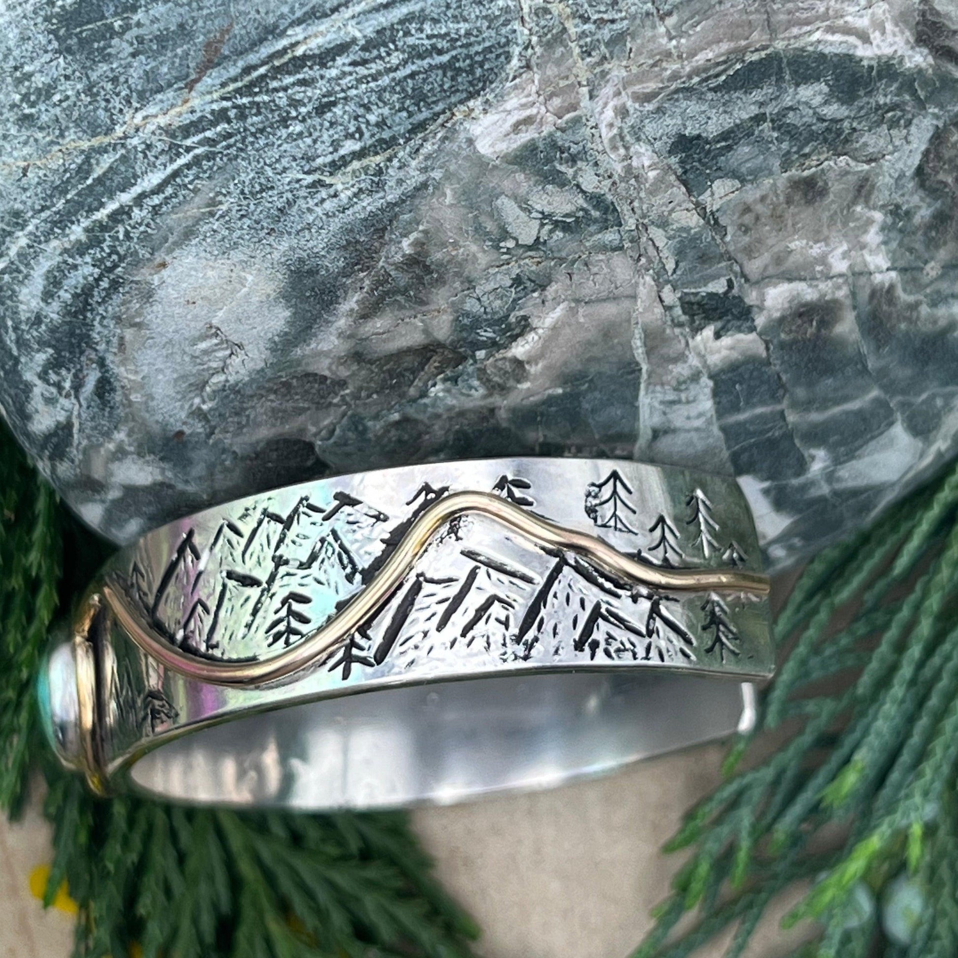 Journey Thru the Mountains Cuff - Ellis Cole Jewelry Designs