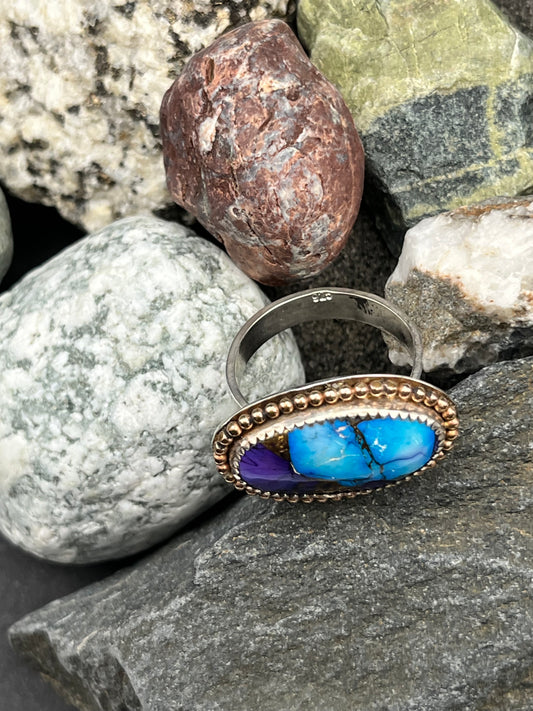 Oval Mojave Purple Turquoise Ring