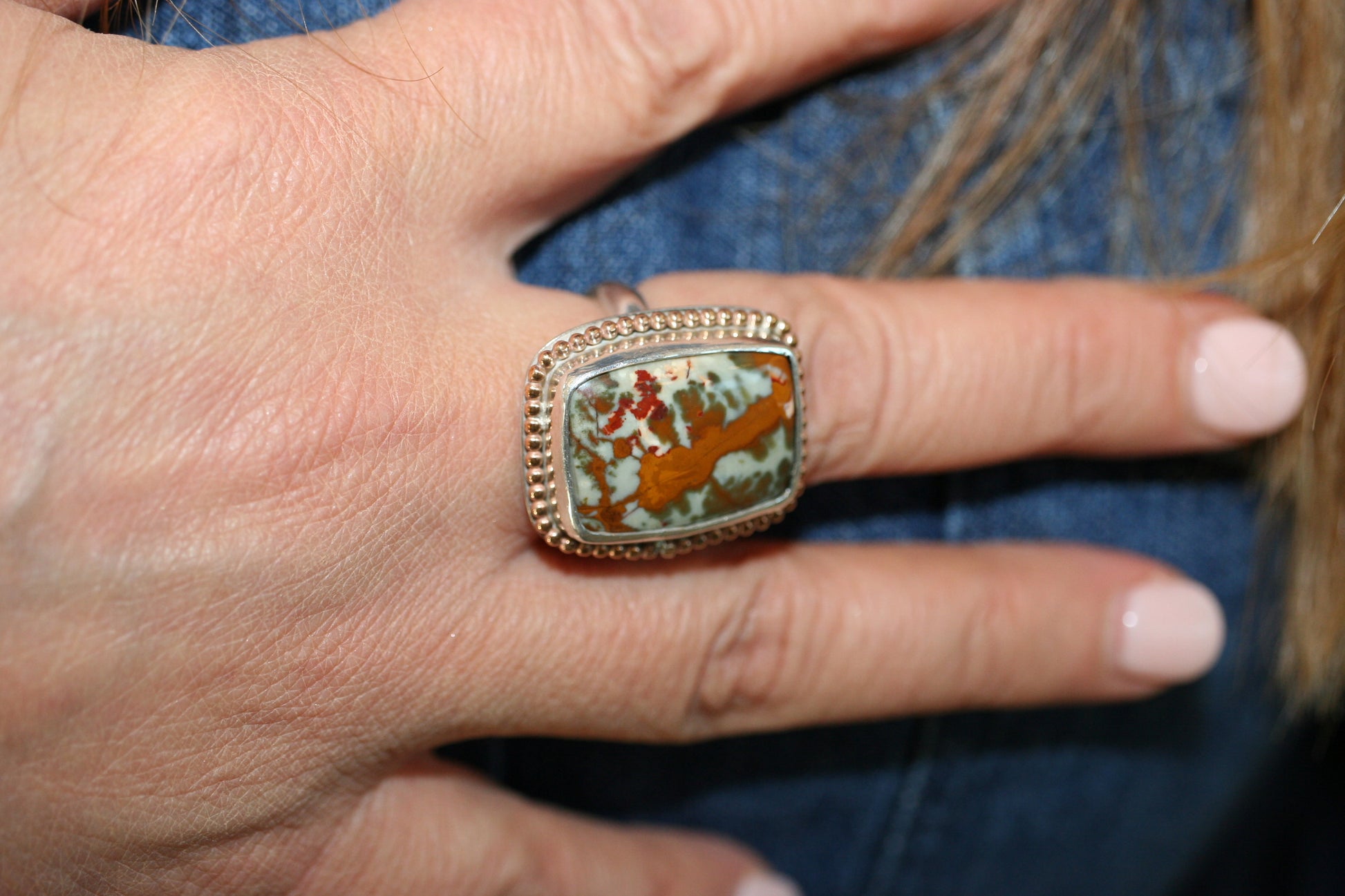 Picture Jasper Ring - Ellis Cole Jewelry Designs