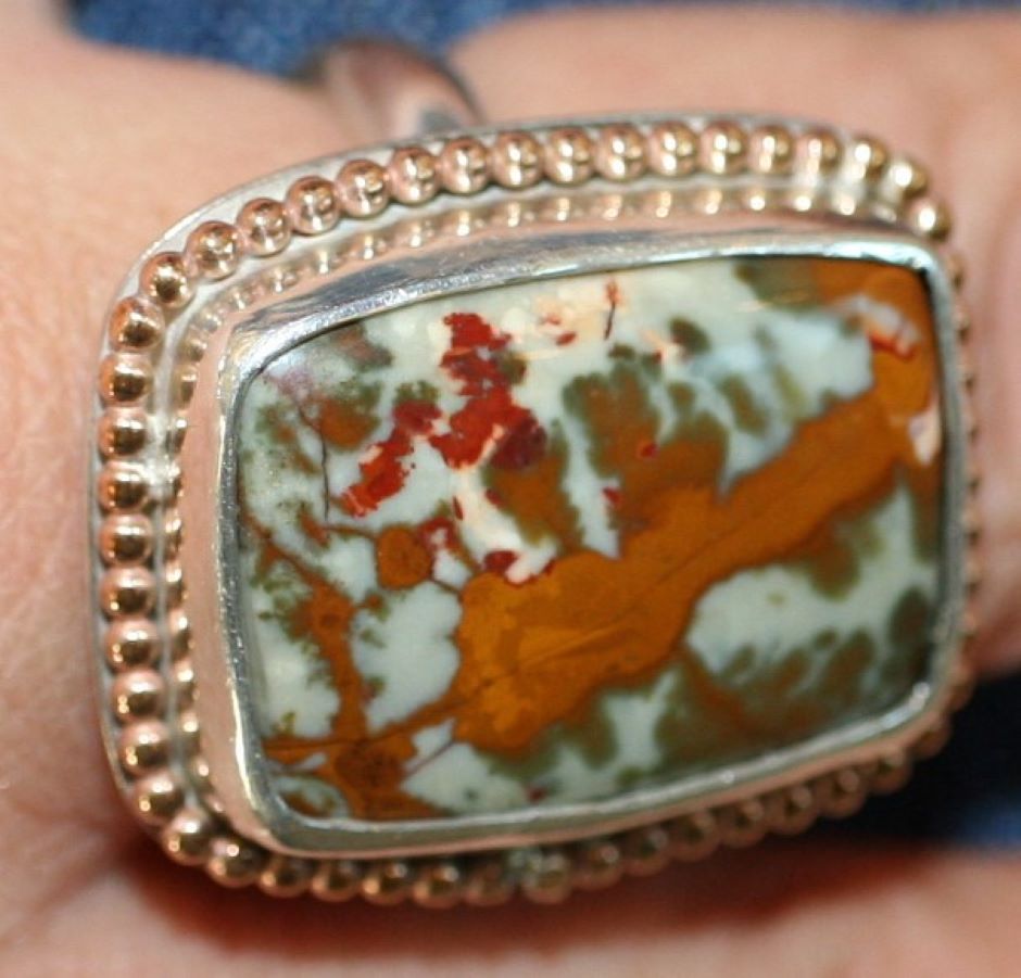 Picture Jasper Ring - Ellis Cole Jewelry Designs