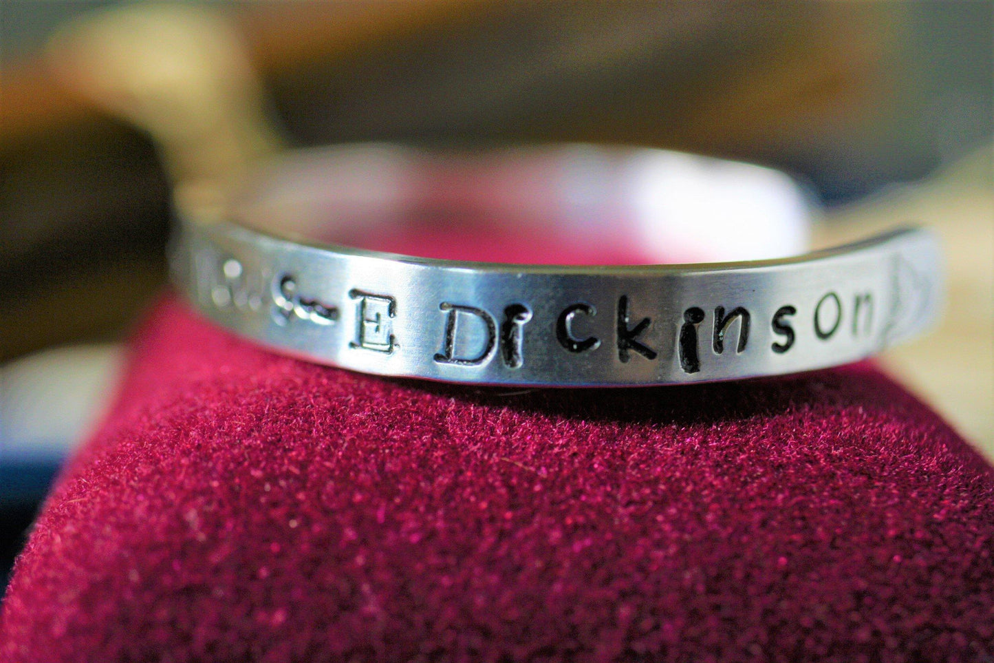 Forever- is composed of Nows - Emily Dickinson Cuff - Ellis Cole Jewelry Designs