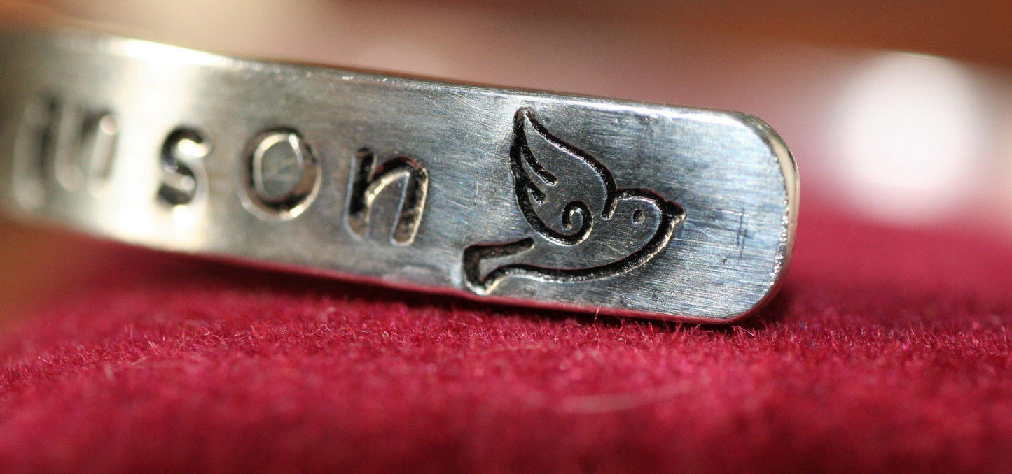 Customizable Sterling Silver Cuff - Ellis Cole Jewelry Designs