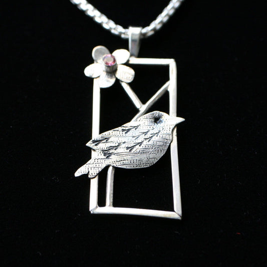 Window to the Floating World of Nature Pendant - Ellis Cole Jewelry Designs