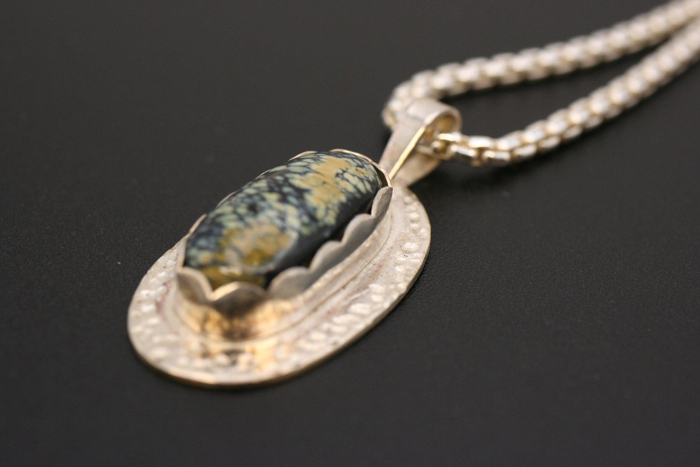 Snowville Variscite Necklace - Ellis Cole Jewelry Designs