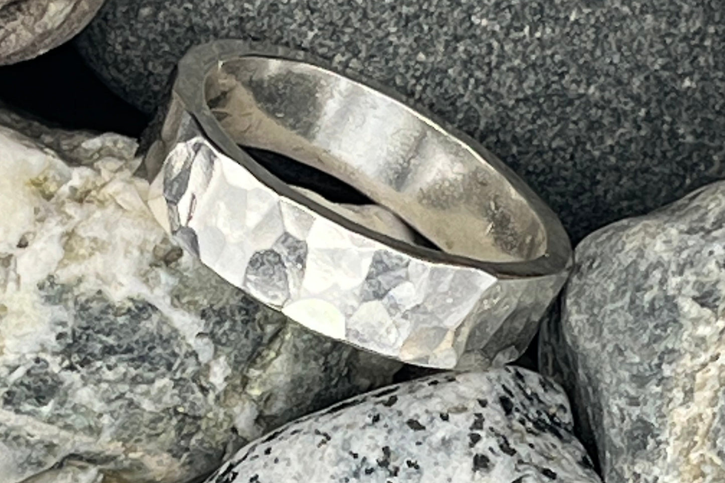 Hammered Sterling Silver Ring