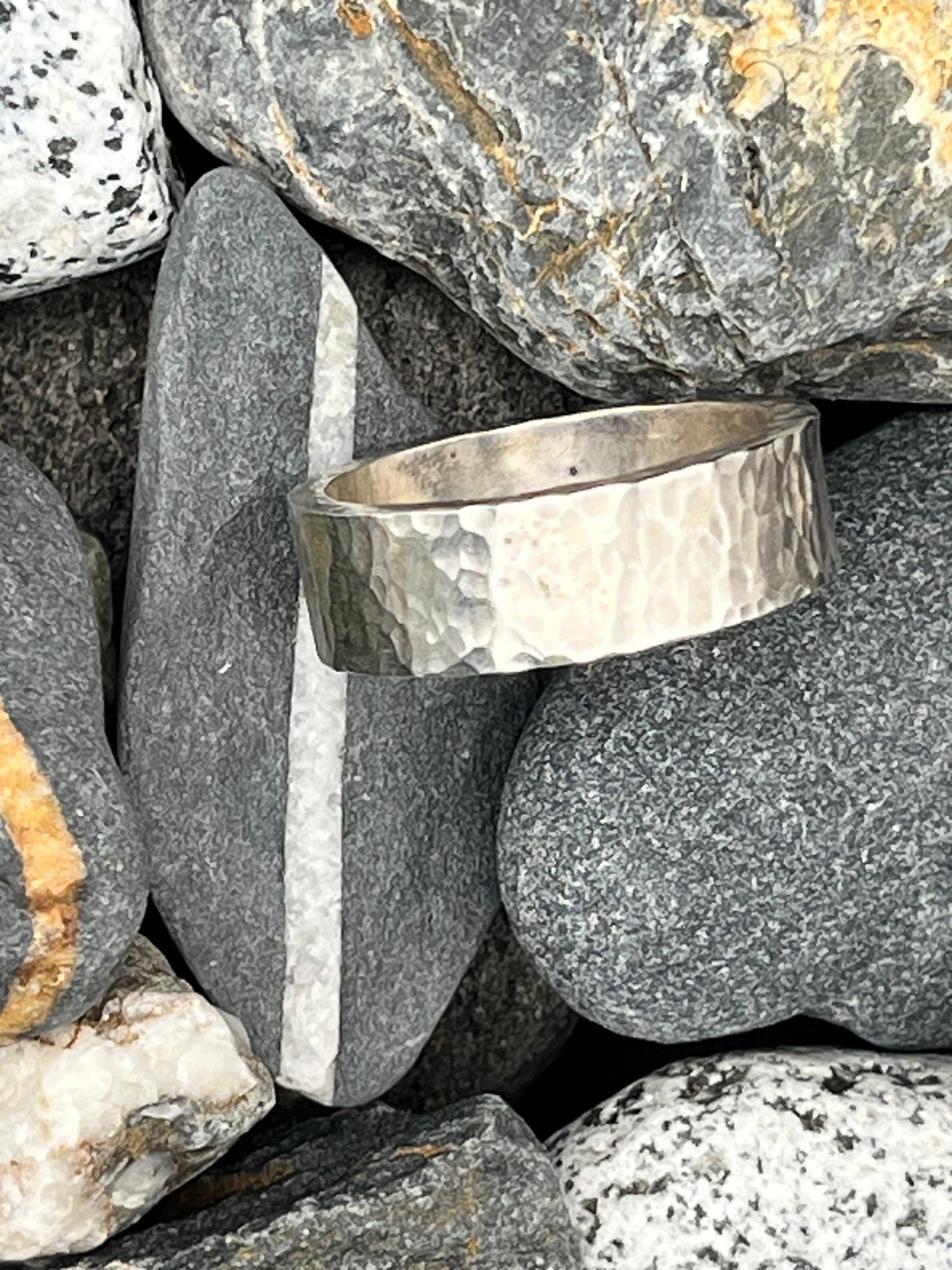 Hammered Sterling Silver Ring