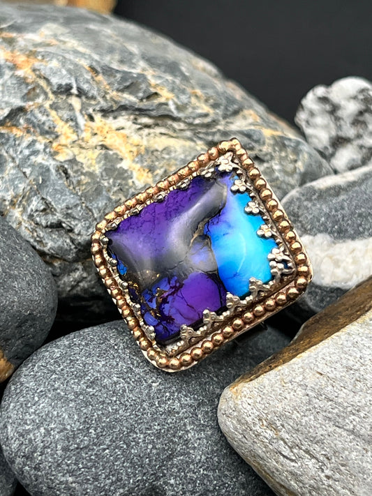Mojave Purple Beaded Ring