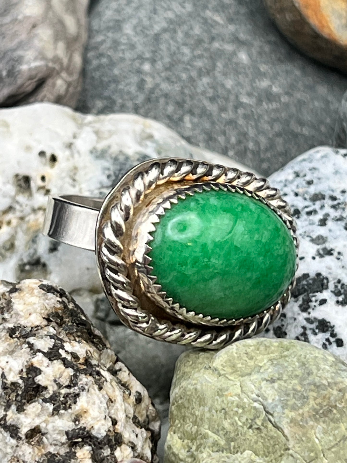 Green Amazonite Ring