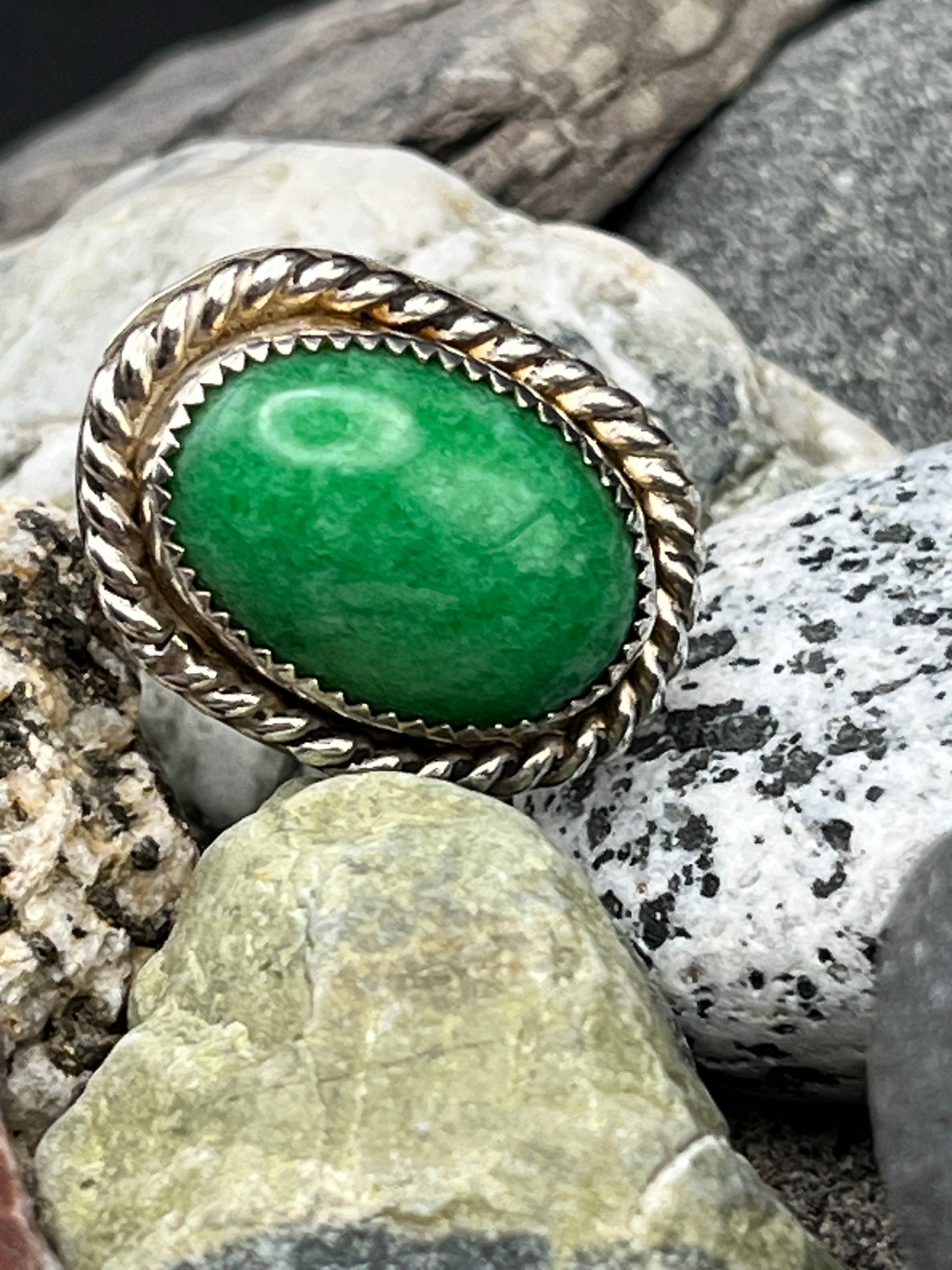 Green Amazonite Ring