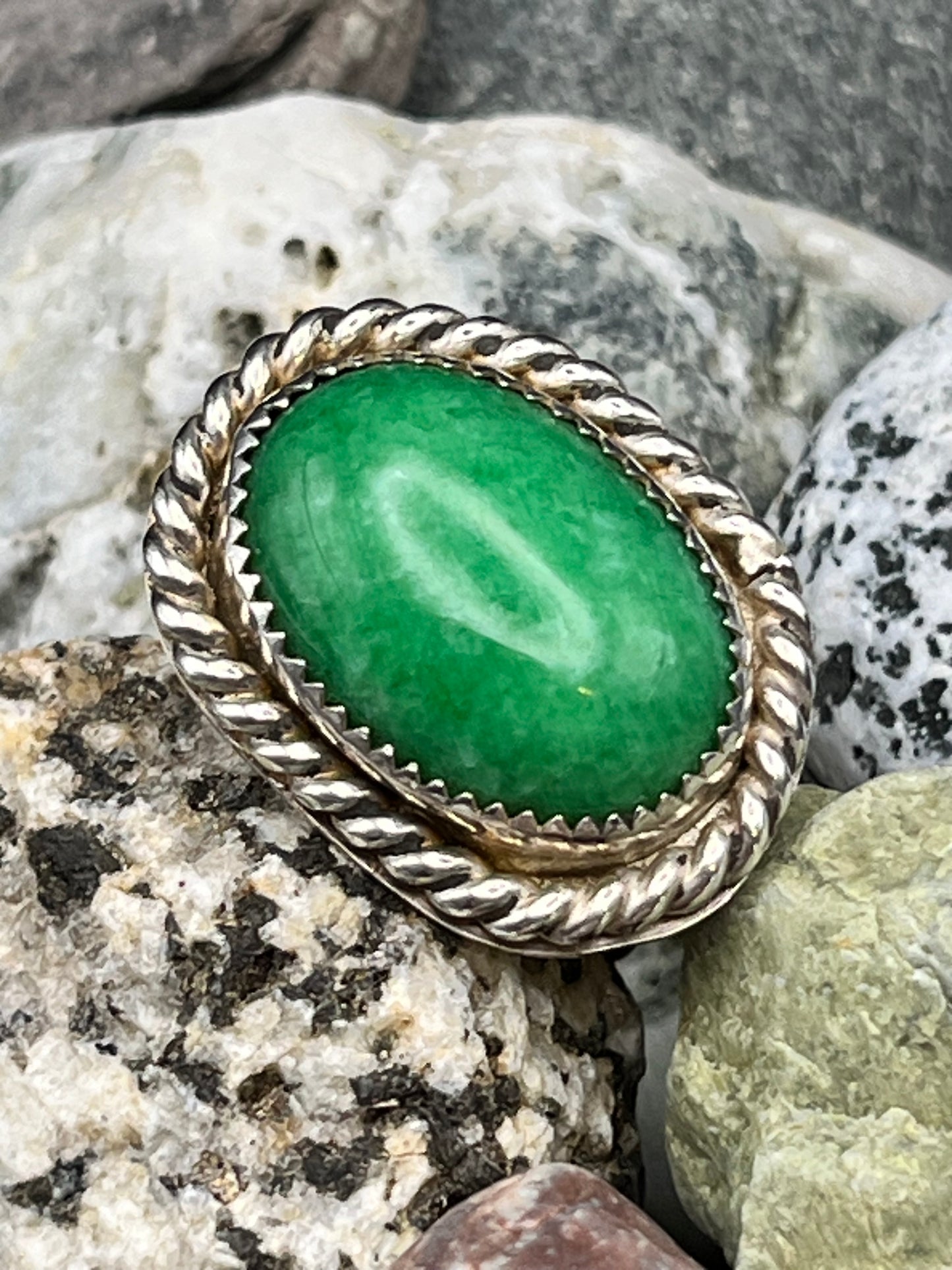 Green Amazonite Ring