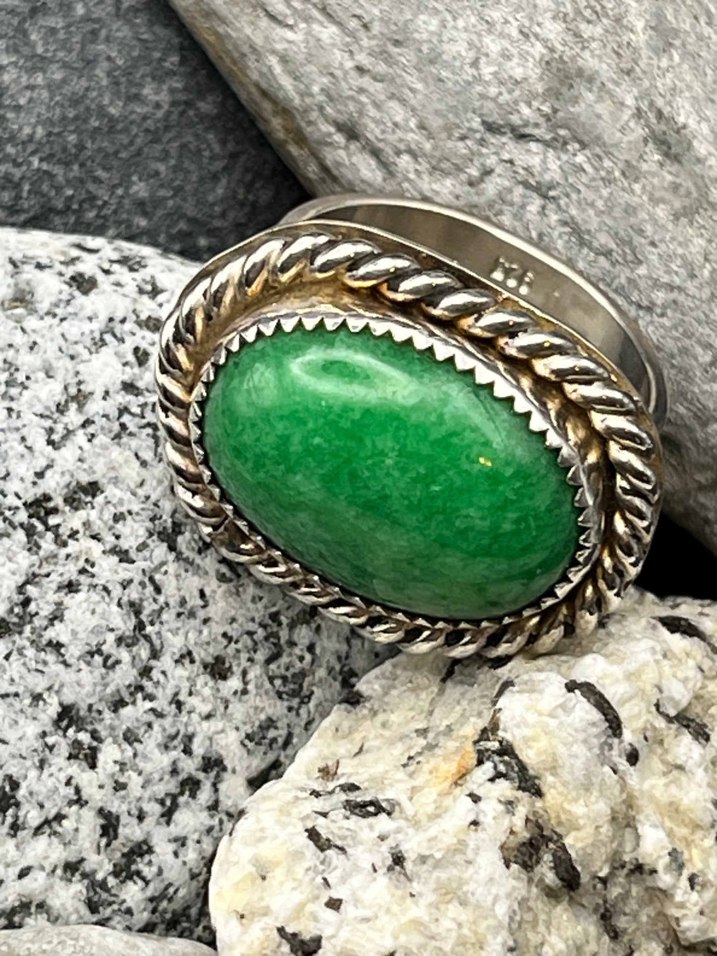 Green Amazonite Ring