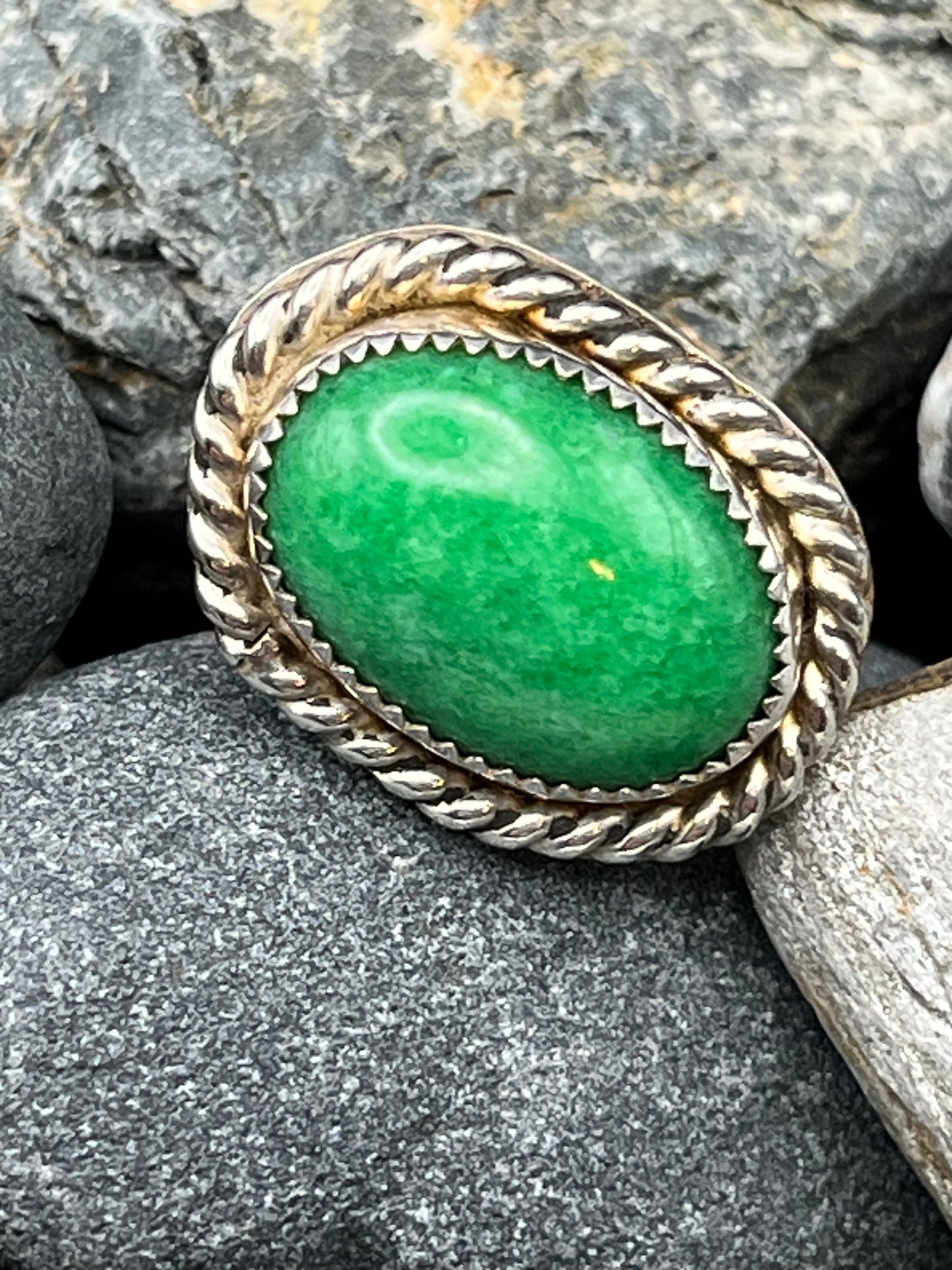 Green Amazonite Ring