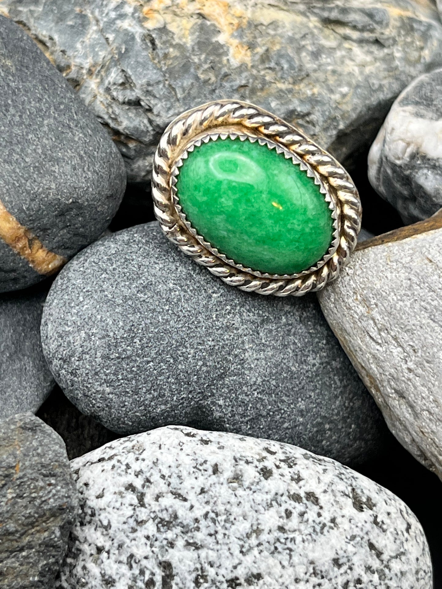Green Amazonite Ring