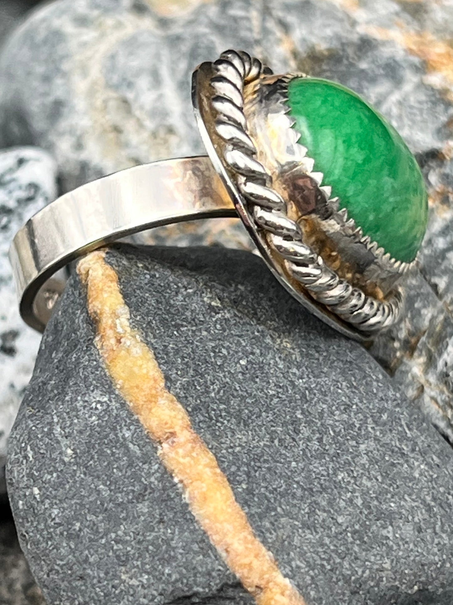 Green Amazonite Ring