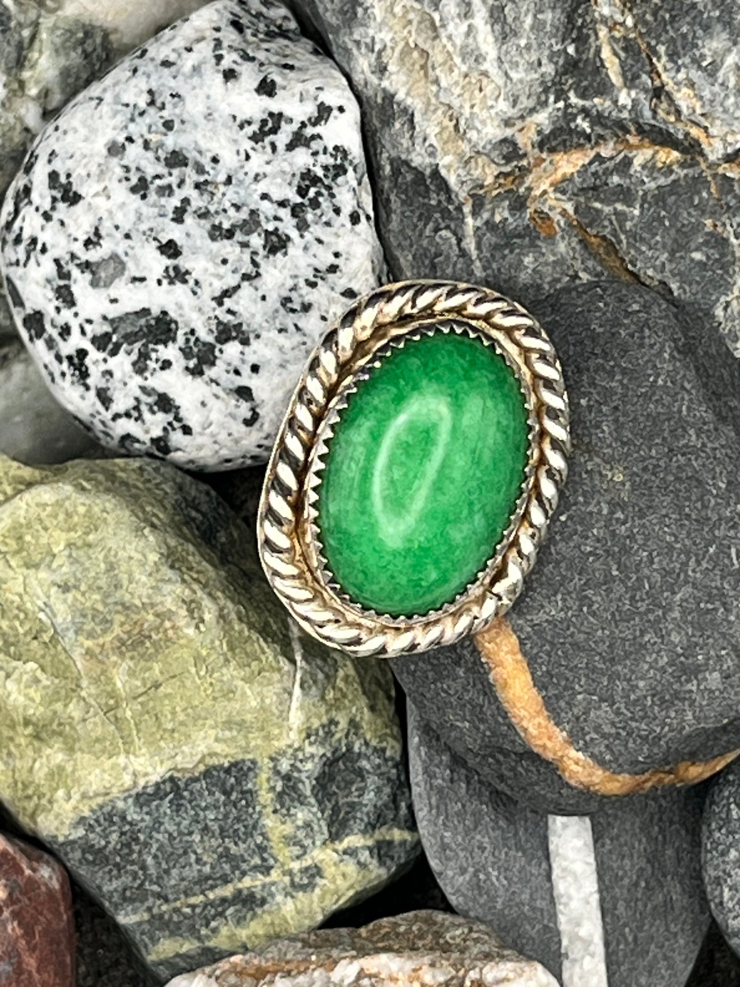 Green Amazonite Ring
