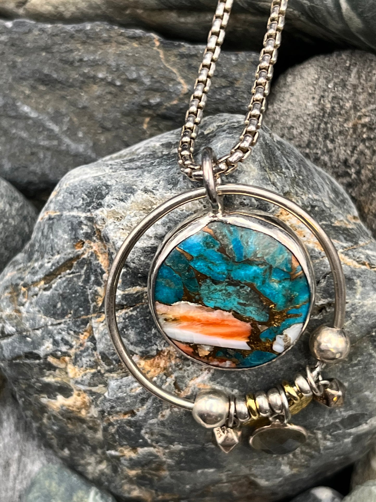 Planet - Spiny Oyster and Kingman Necklace