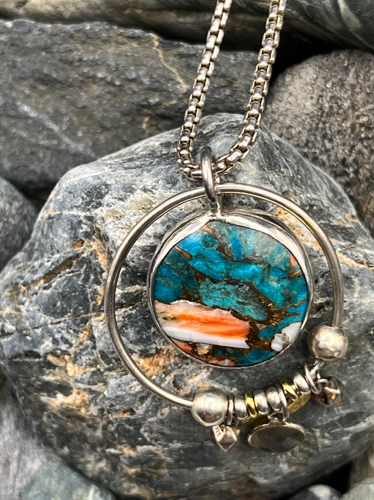Planet - Spiny Oyster and Kingman Necklace