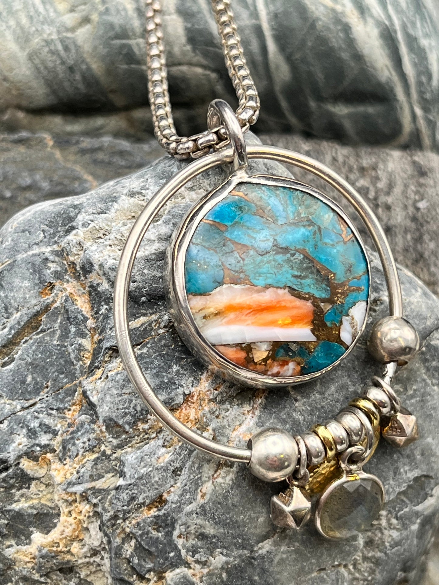 Planet - Spiny Oyster and Kingman Necklace