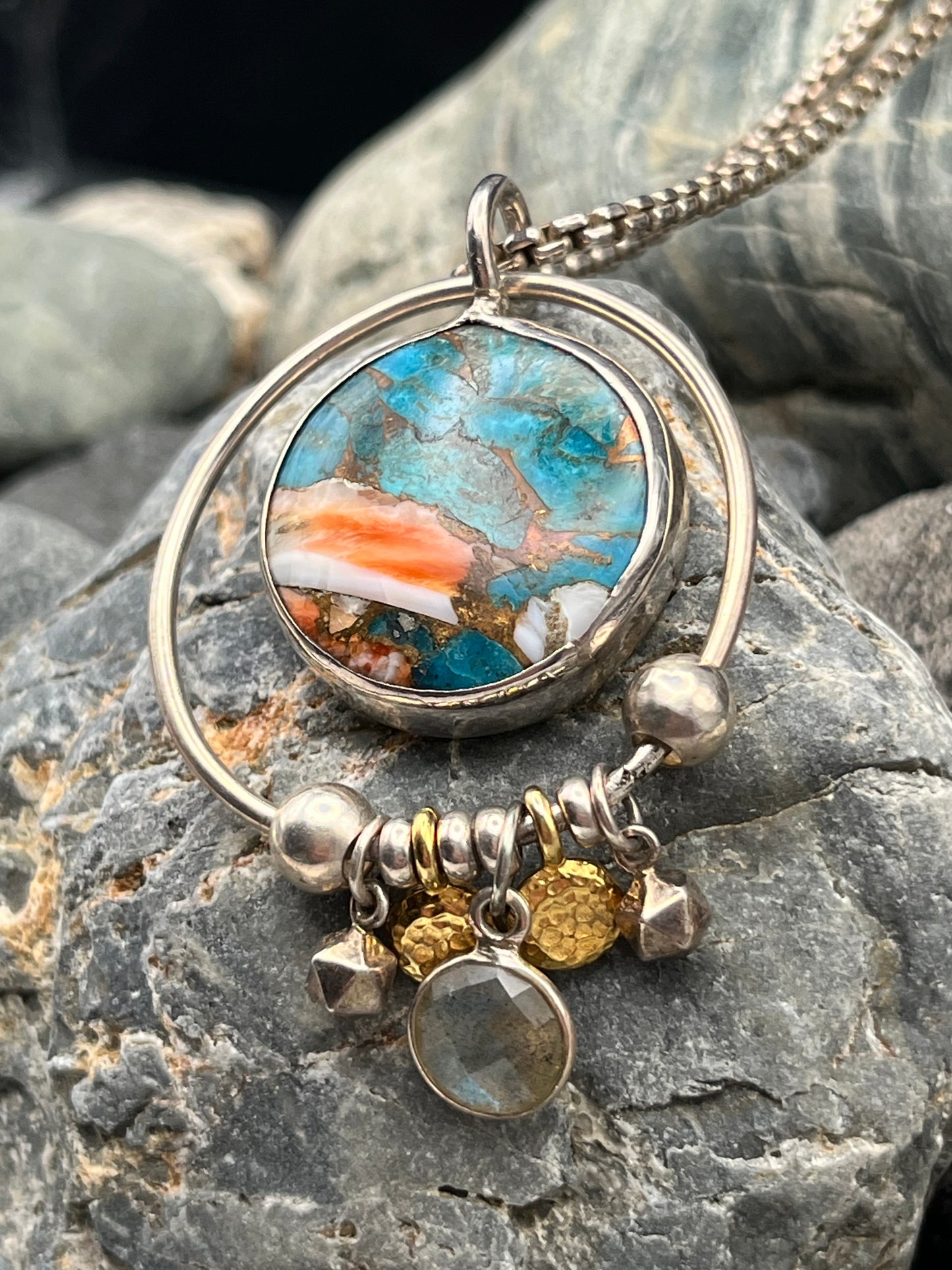 Planet - Spiny Oyster and Kingman Necklace