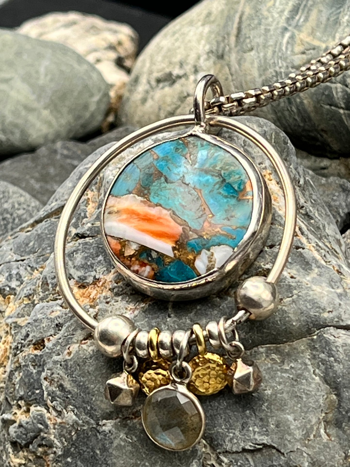 Planet - Spiny Oyster and Kingman Necklace