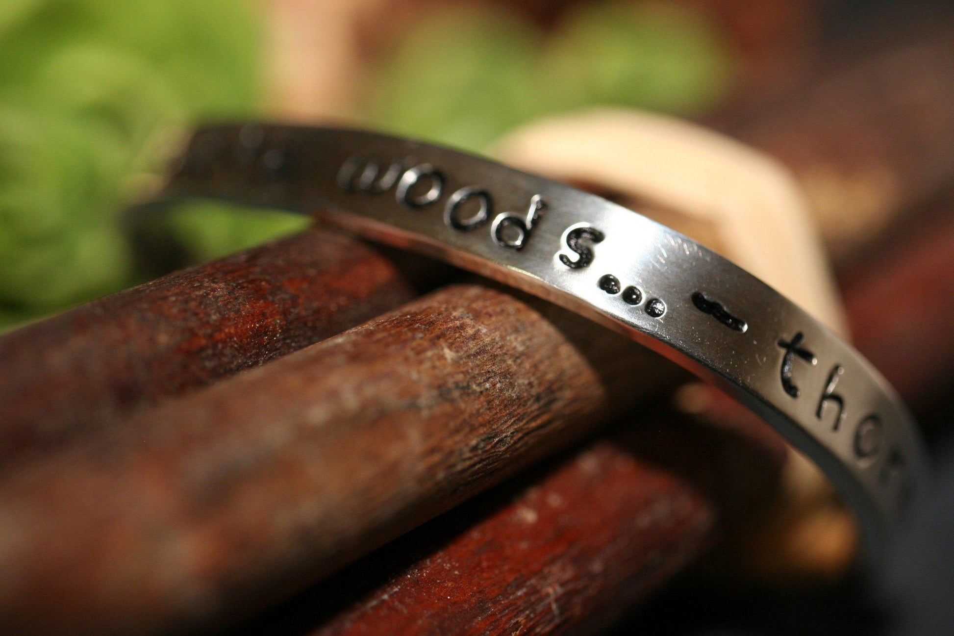 I Went to the Woods - Thoreau Cuff - Ellis Cole Jewelry Designs