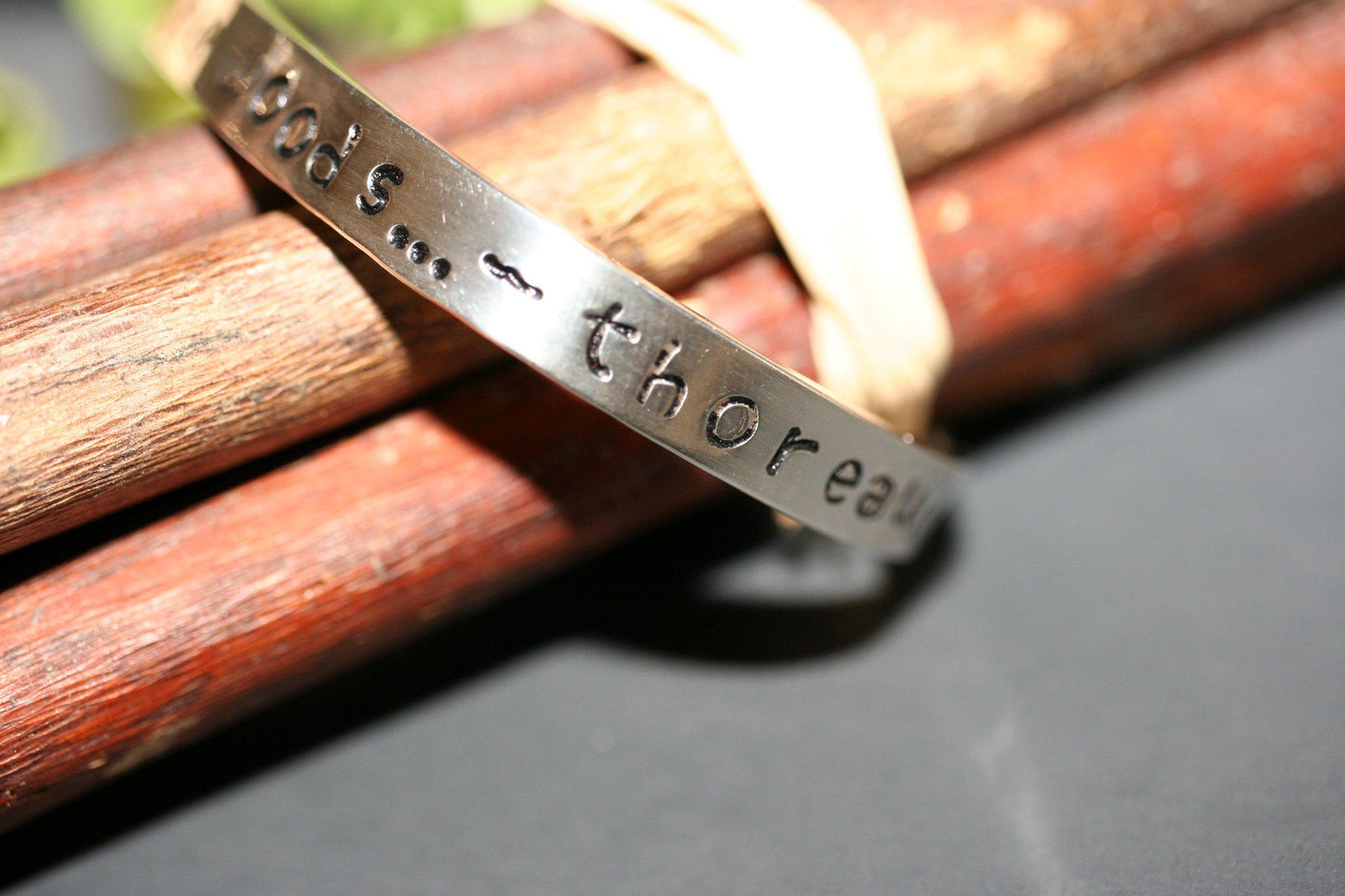 I Went to the Woods - Thoreau Cuff - Ellis Cole Jewelry Designs