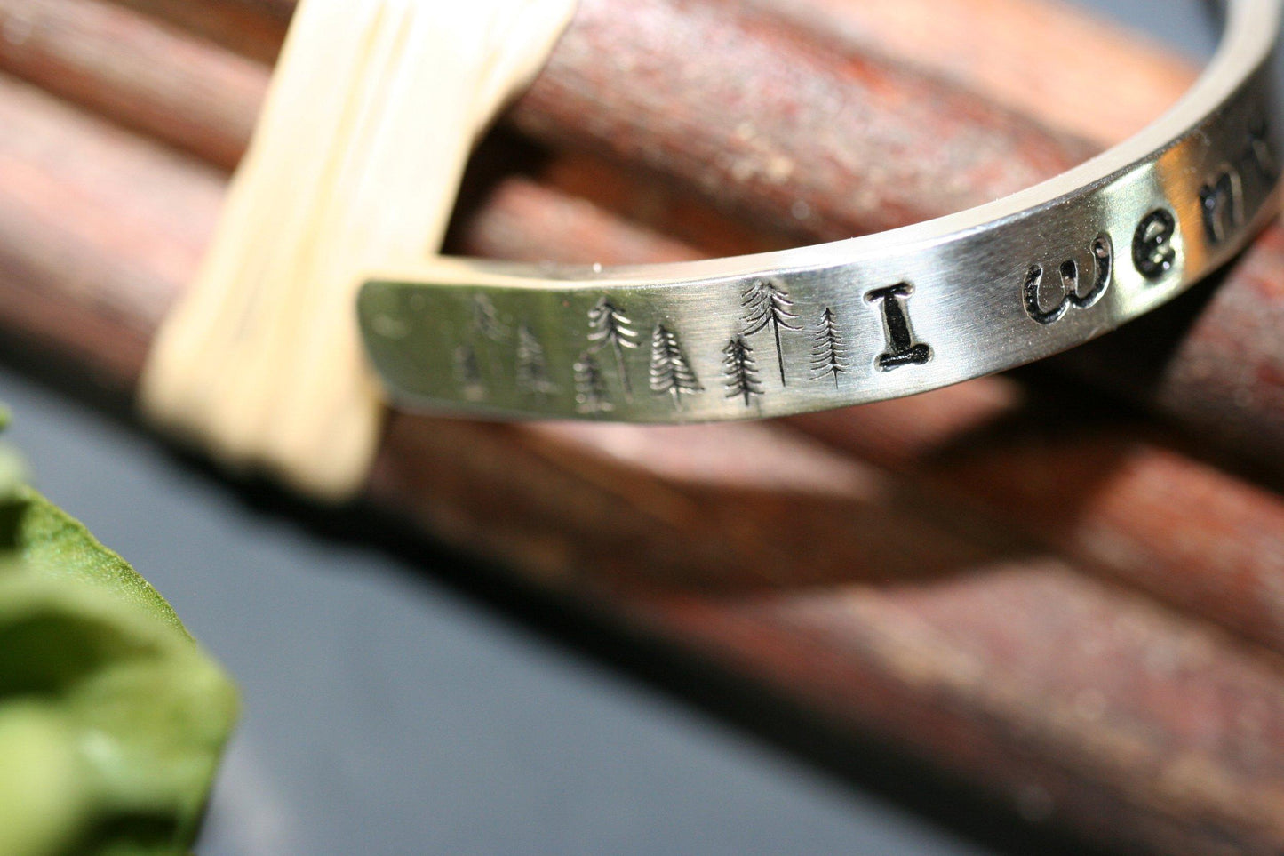 I Went to the Woods - Thoreau Cuff - Ellis Cole Jewelry Designs