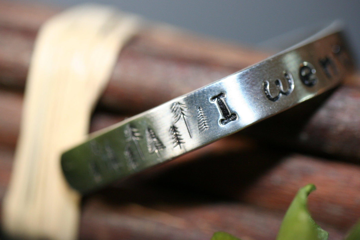 I Went to the Woods - Thoreau Cuff - Ellis Cole Jewelry Designs
