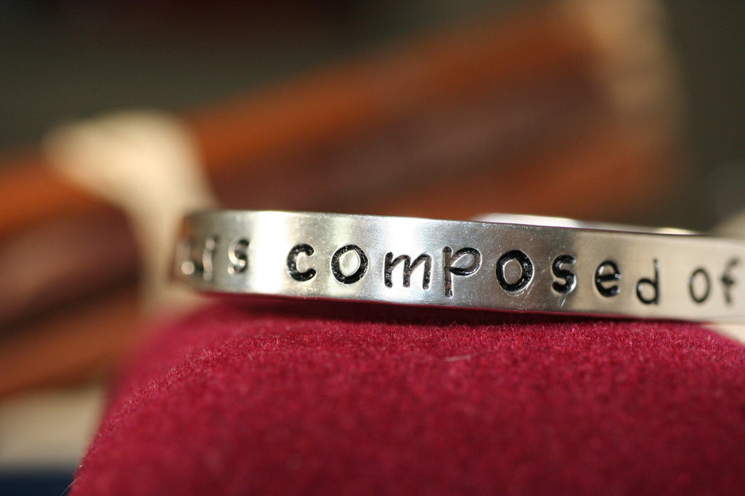 Forever- is composed of Nows - Emily Dickinson Cuff - Ellis Cole Jewelry Designs