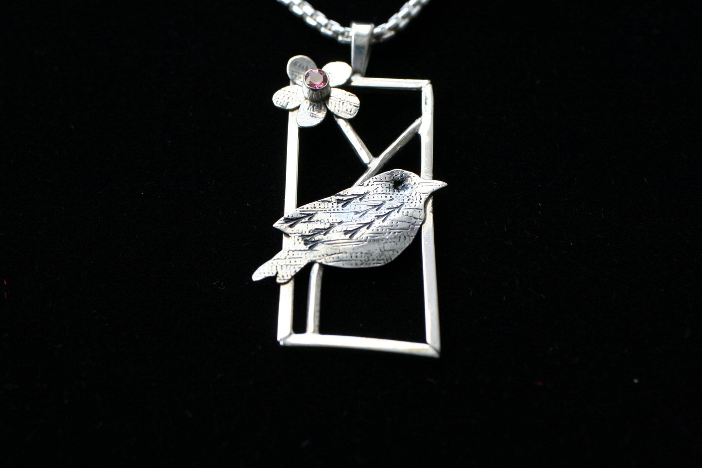 Window to the Floating World of Nature Pendant - Ellis Cole Jewelry Designs