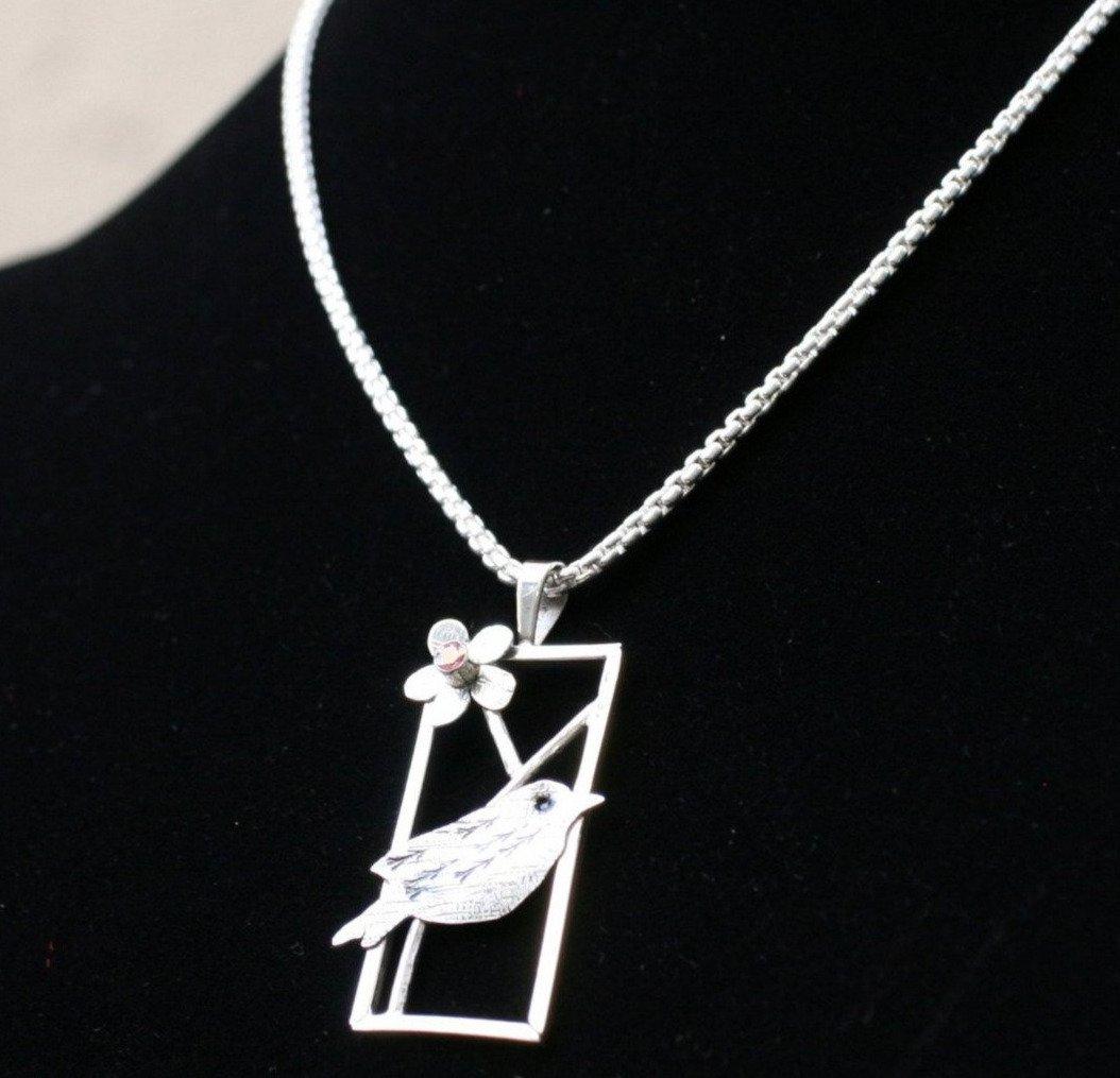 Window to the Floating World of Nature Pendant - Ellis Cole Jewelry Designs