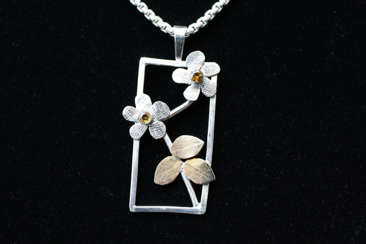 Window to the Floating World of Nature Pendant - Ellis Cole Jewelry Designs