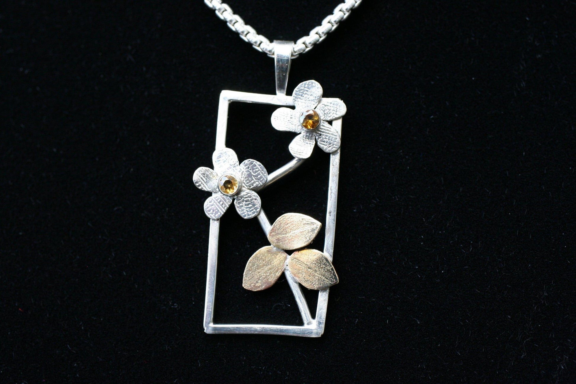 Window to the Floating World of Nature Pendant - Ellis Cole Jewelry Designs