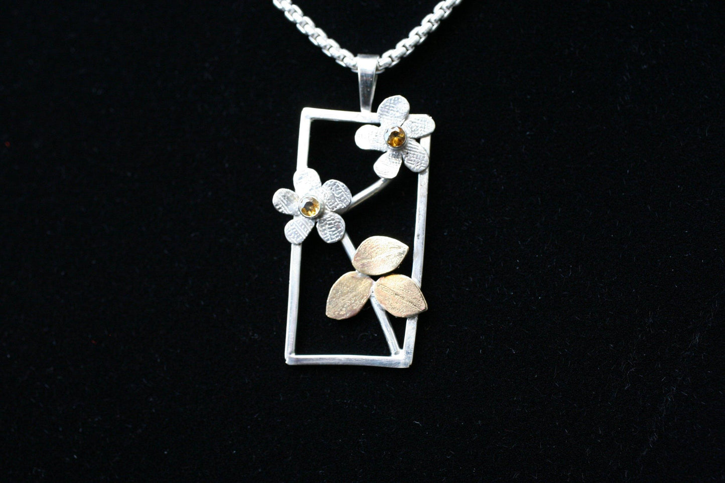 Window to the Floating World of Nature Pendant - Ellis Cole Jewelry Designs