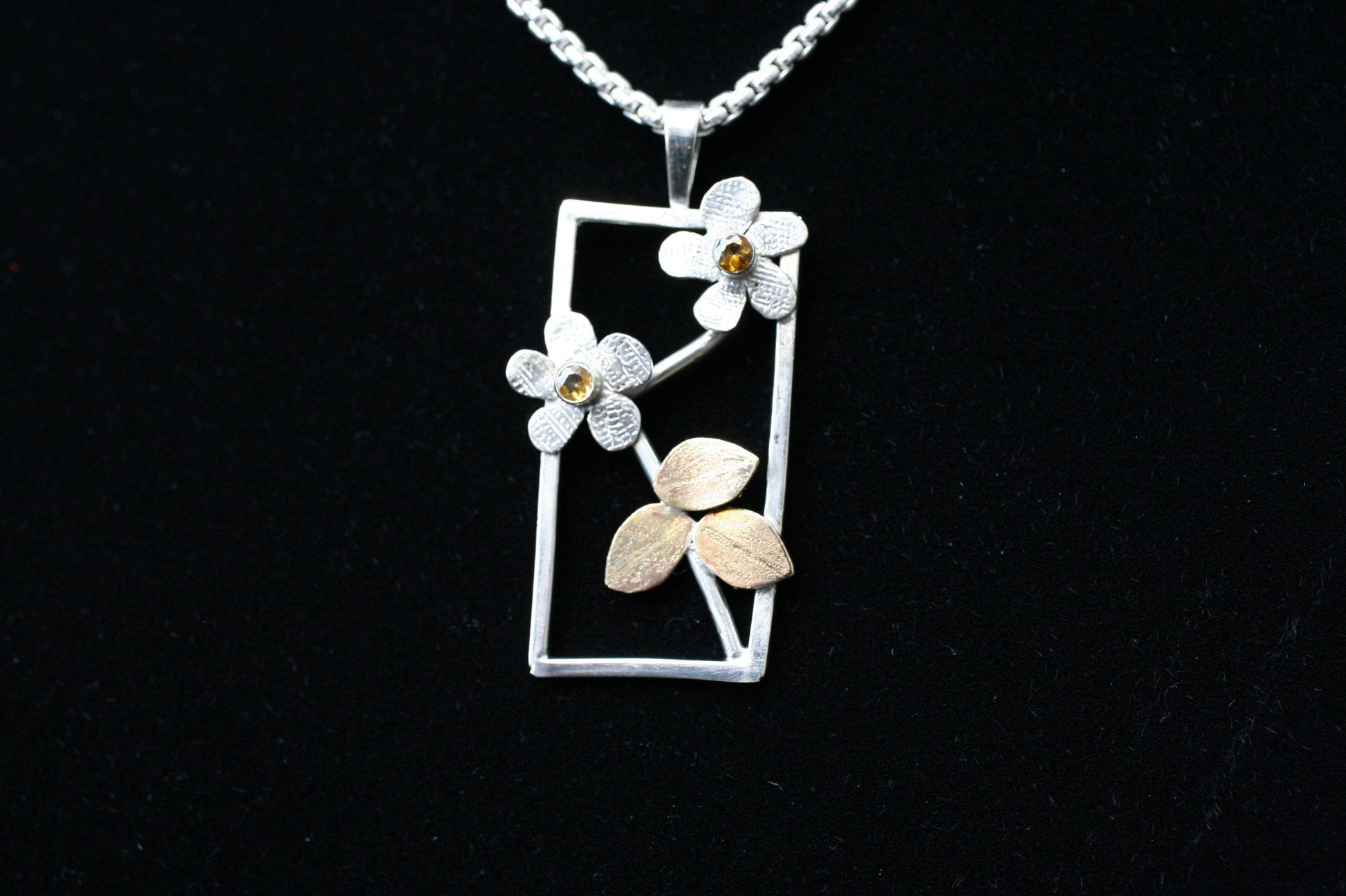 Window to the Floating World of Nature Pendant - Ellis Cole Jewelry Designs