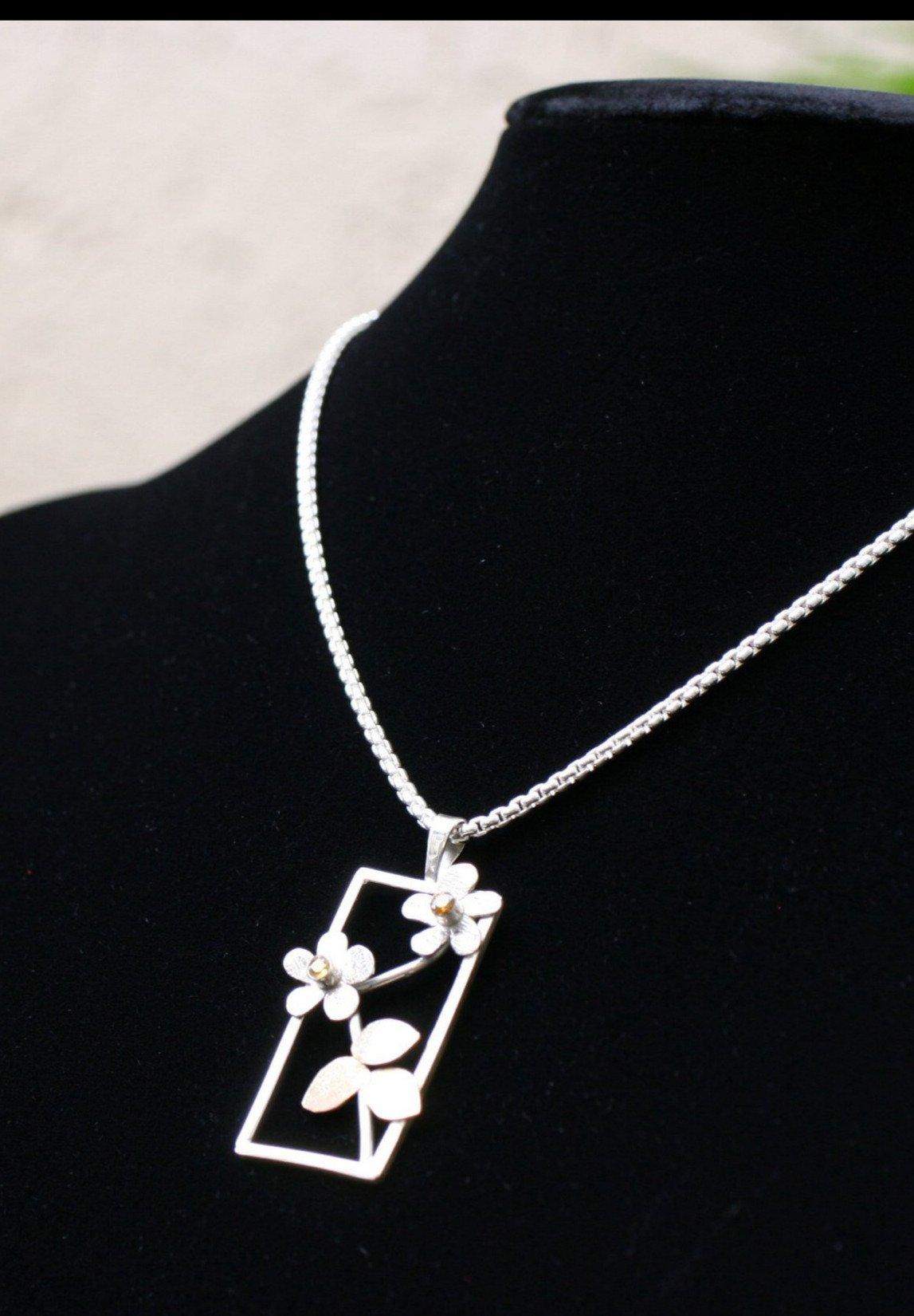 Window to the Floating World of Nature Pendant - Ellis Cole Jewelry Designs