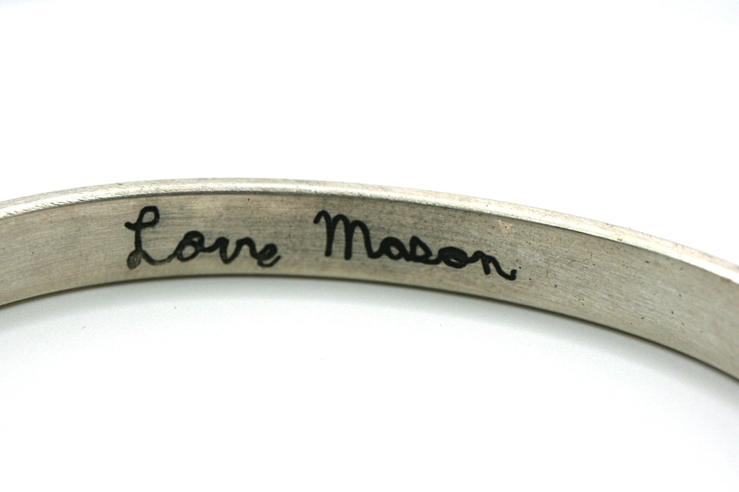 Handwritten Personalized Cuff Bracelet