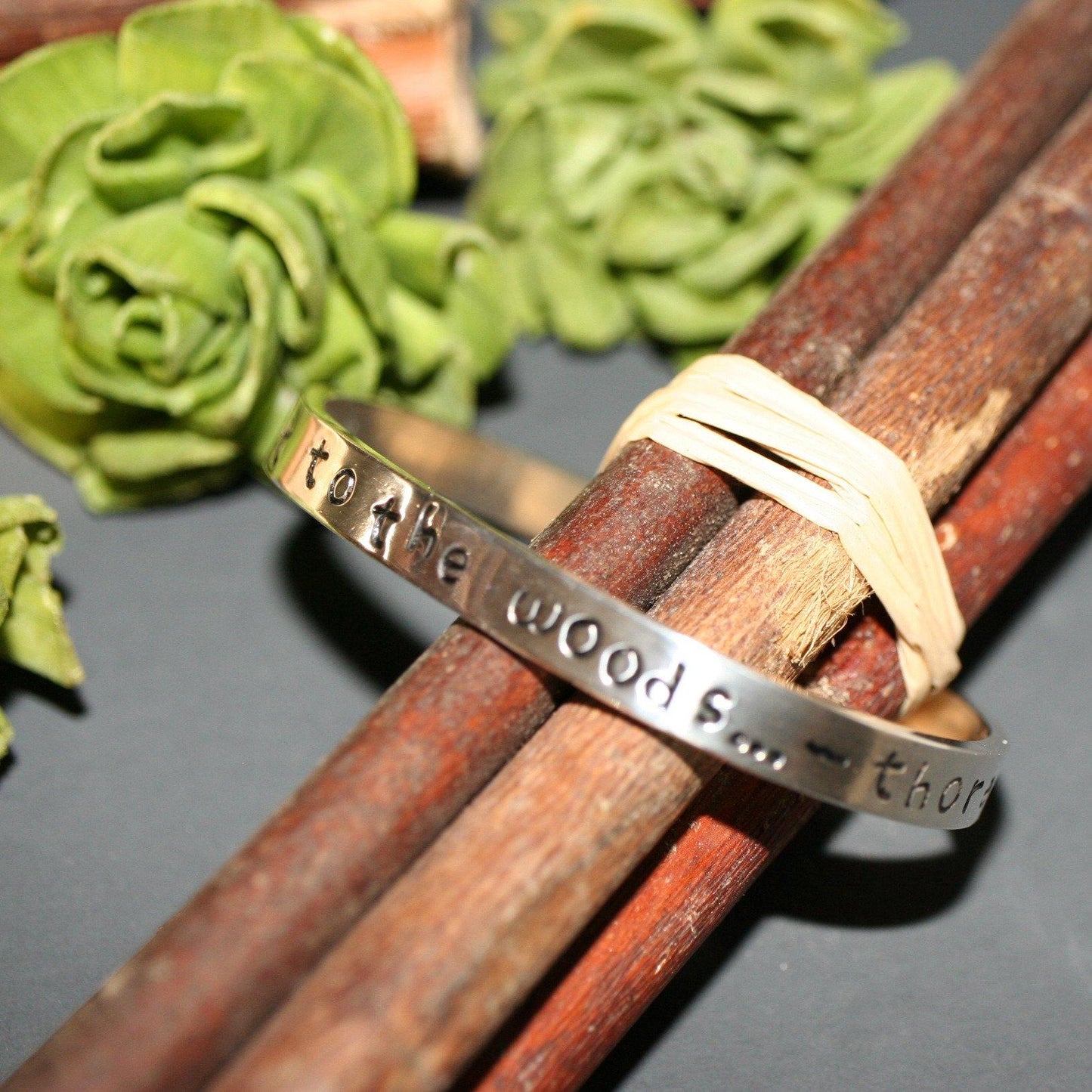 I Went to the Woods - Thoreau Cuff - Ellis Cole Jewelry Designs